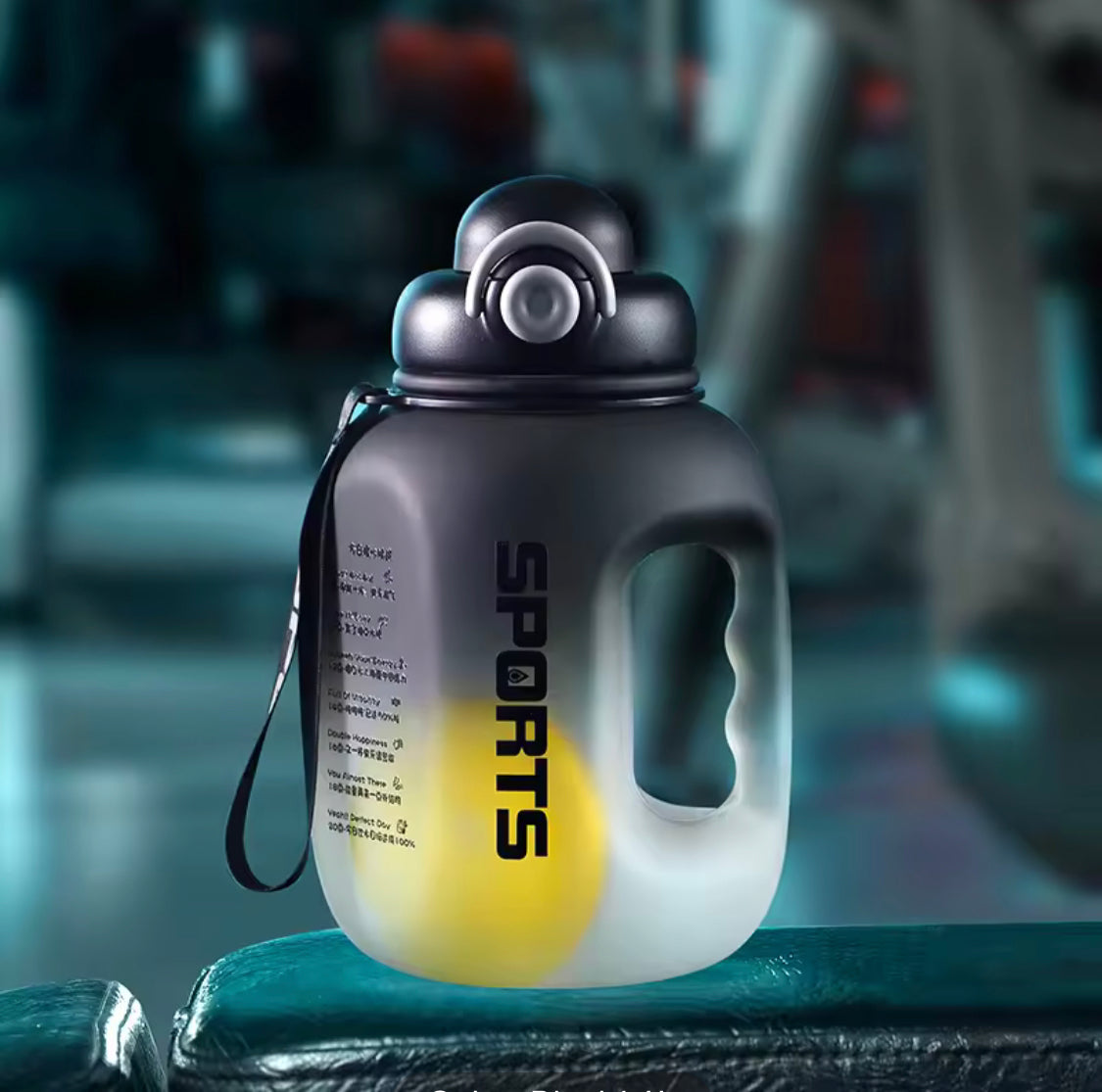 Portable Sport Water Bottle, Large Capacity Outdoor Travel Water Bottle, Gradient Gym Drink Bottle, Plastic Reusable Water Cup Portable Sport Water Bottle, Large Capacity Outdoor Travel Water Bottle, Gradient Gym Drink Bottle, Plastic Reusable Water Cup